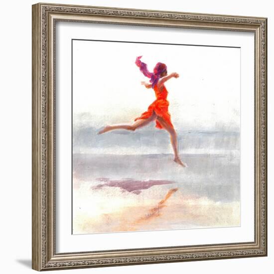 Juno on the Beach, 2015-Lincoln Seligman-Framed Giclee Print