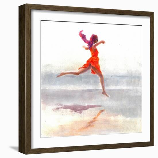 Juno on the Beach, 2015-Lincoln Seligman-Framed Giclee Print