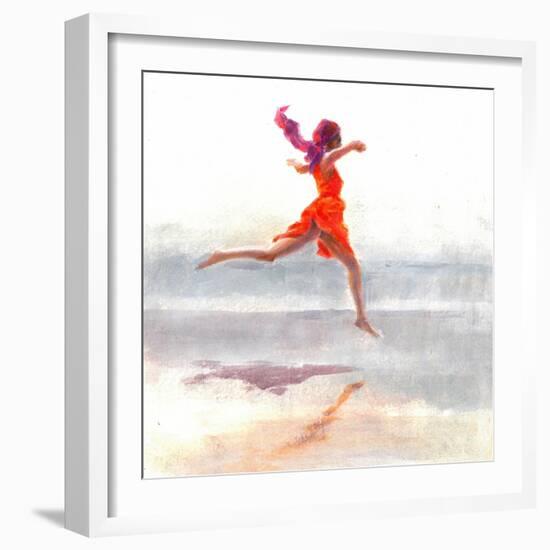 Juno on the Beach, 2015-Lincoln Seligman-Framed Giclee Print