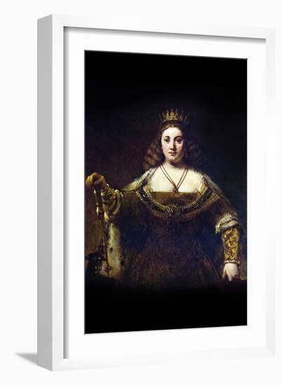 Juno-Rembrandt van Rijn-Framed Art Print