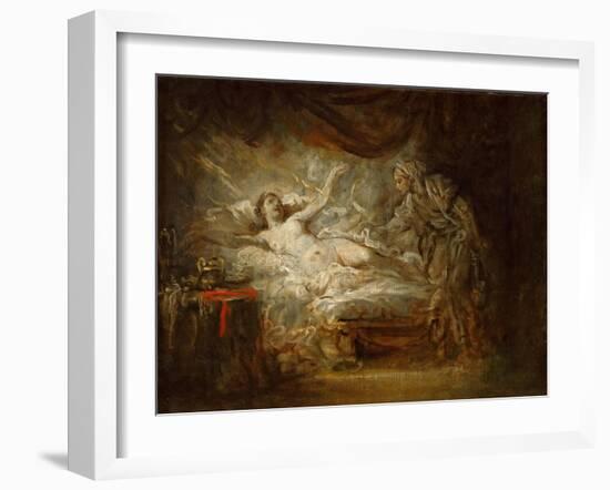 Jupiter and Aegina-Jean-Baptiste Greuze-Framed Giclee Print