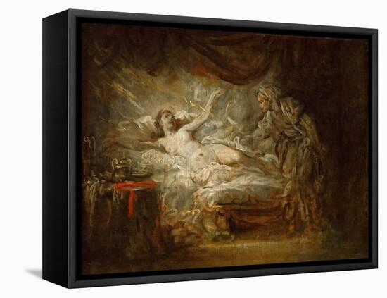 Jupiter and Aegina-Jean-Baptiste Greuze-Framed Premier Image Canvas