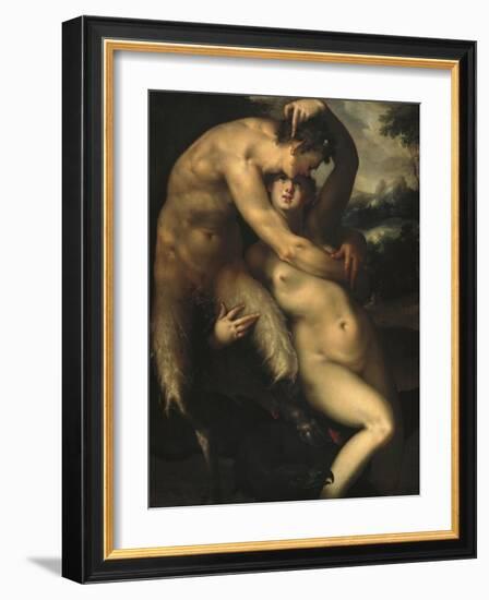 Jupiter and Antiope-Bartholomaeus Spranger-Framed Art Print