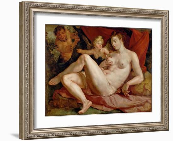 Jupiter and Antiope-Hendrick Goltzius-Framed Giclee Print