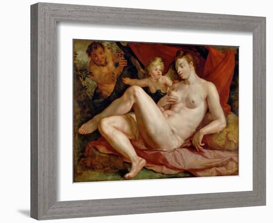 Jupiter and Antiope-Hendrick Goltzius-Framed Giclee Print