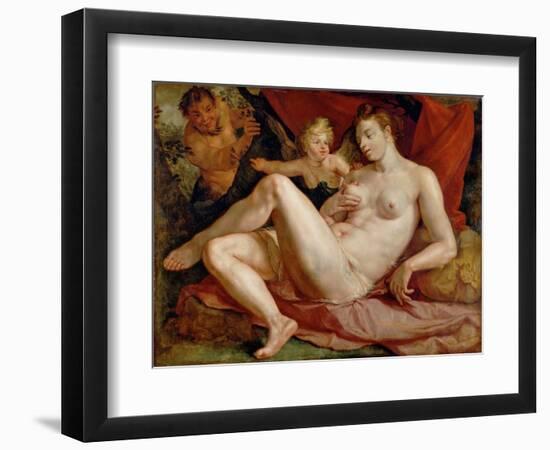 Jupiter and Antiope-Hendrick Goltzius-Framed Giclee Print