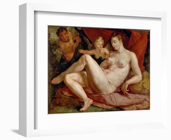 Jupiter and Antiope-Hendrick Goltzius-Framed Giclee Print