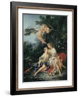 Jupiter and Callisto-Francois Boucher-Framed Art Print