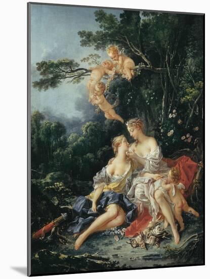 Jupiter and Callisto-Francois Boucher-Mounted Art Print