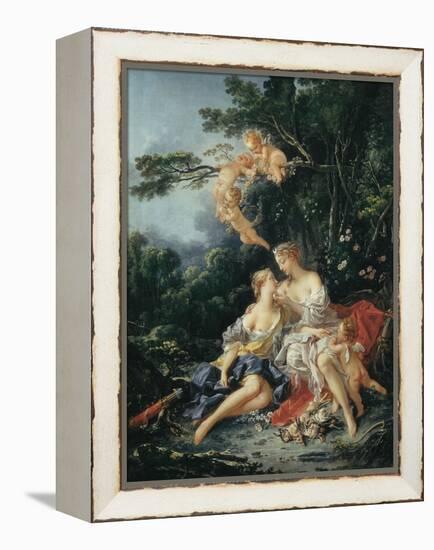 Jupiter and Callisto-Francois Boucher-Framed Stretched Canvas