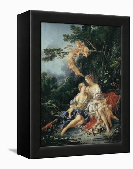 Jupiter and Callisto-Francois Boucher-Framed Stretched Canvas