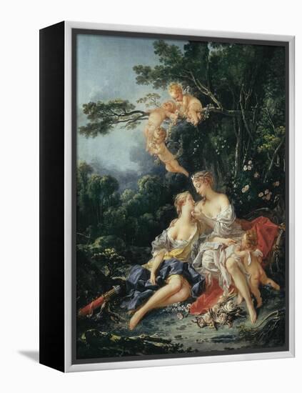 Jupiter and Callisto-Francois Boucher-Framed Stretched Canvas