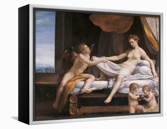 Jupiter and Dana-Correggio-Framed Premier Image Canvas