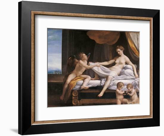 Jupiter and Dana-Correggio-Framed Giclee Print