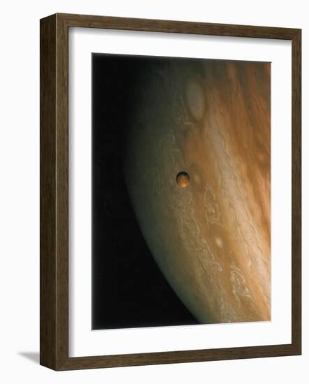 Jupiter and Io, One of its Moons, 1979-null-Framed Giclee Print