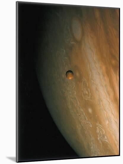 Jupiter and Io, One of its Moons, 1979-null-Mounted Giclee Print