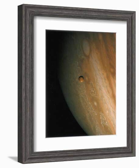 Jupiter and Io, One of its Moons, 1979-null-Framed Giclee Print