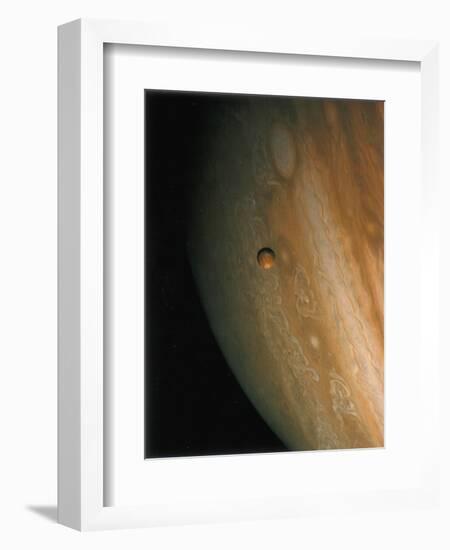 Jupiter and Io, One of its Moons, 1979-null-Framed Giclee Print