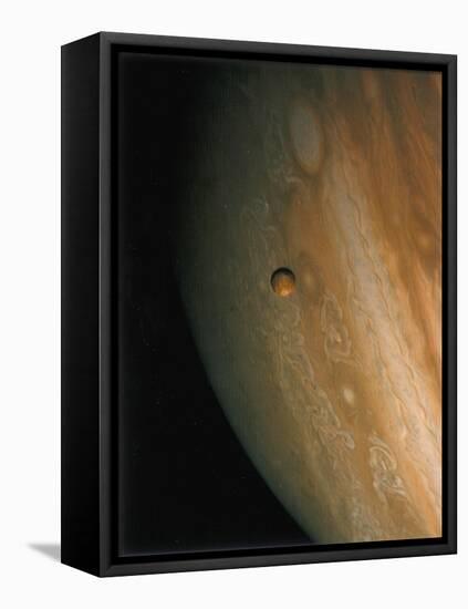 Jupiter and Io, One of its Moons, 1979-null-Framed Premier Image Canvas