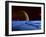 Jupiter and its Moon Lo as Seen from the Frozen Surface of Jupiter's Moon Europa-null-Framed Photographic Print