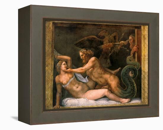 Jupiter and Olympia, 1526-1534-Giulio Romano-Framed Premier Image Canvas