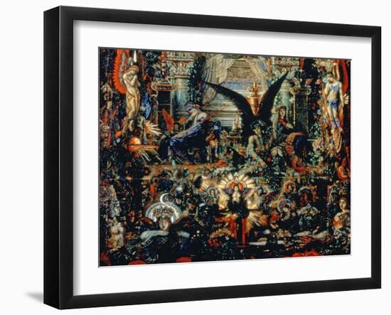 Jupiter and Semele, 1894-95 (Detail)-Gustave Moreau-Framed Giclee Print