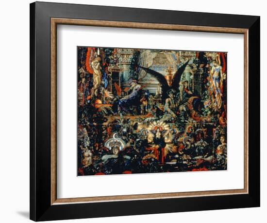 Jupiter and Semele, 1894-95 (Detail)-Gustave Moreau-Framed Giclee Print