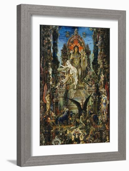 Jupiter and Semele, 1894-95-Gustave Moreau-Framed Giclee Print