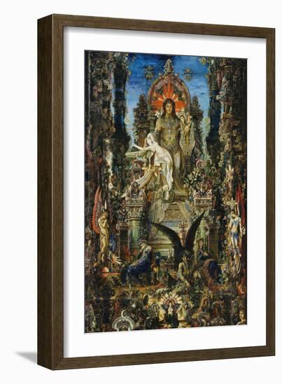 Jupiter and Semele, 1894-95-Gustave Moreau-Framed Giclee Print