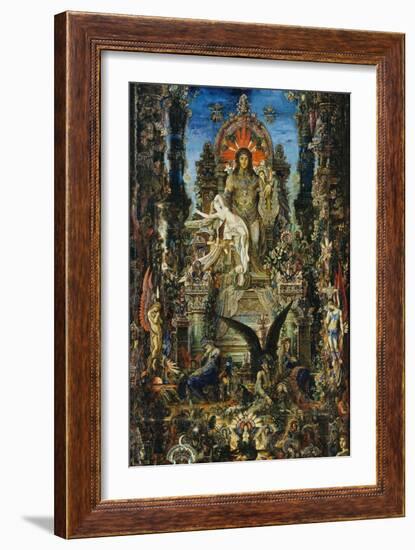 Jupiter and Semele, 1894-95-Gustave Moreau-Framed Giclee Print