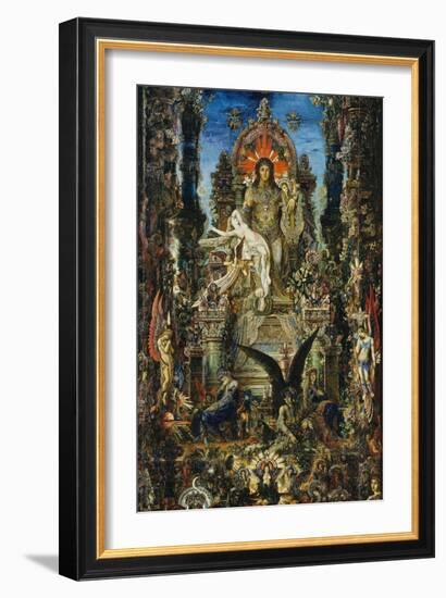 Jupiter and Semele, 1894-95-Gustave Moreau-Framed Giclee Print