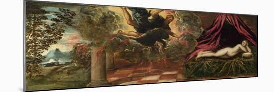 Jupiter and Semele, Ca 1545-Jacopo Tintoretto-Mounted Giclee Print