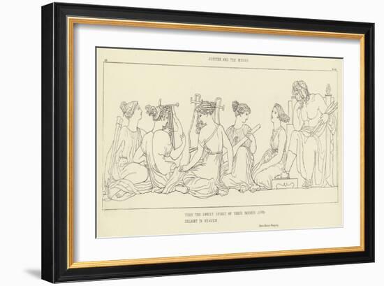 Jupiter and the Muses-John Flaxman-Framed Giclee Print