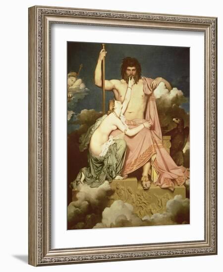 Jupiter and Thetis, 1811-Jean-Auguste-Dominique Ingres-Framed Giclee Print