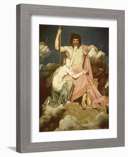 Jupiter and Thetis, 1811-Jean-Auguste-Dominique Ingres-Framed Giclee Print