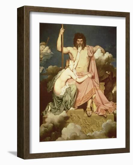 Jupiter and Thetis, 1811-Jean-Auguste-Dominique Ingres-Framed Giclee Print