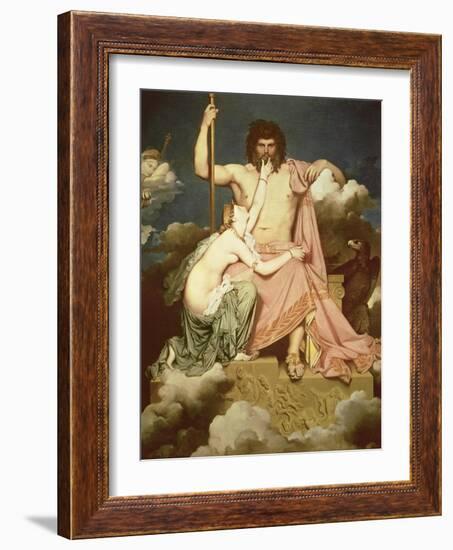 Jupiter and Thetis, 1811-Jean-Auguste-Dominique Ingres-Framed Giclee Print