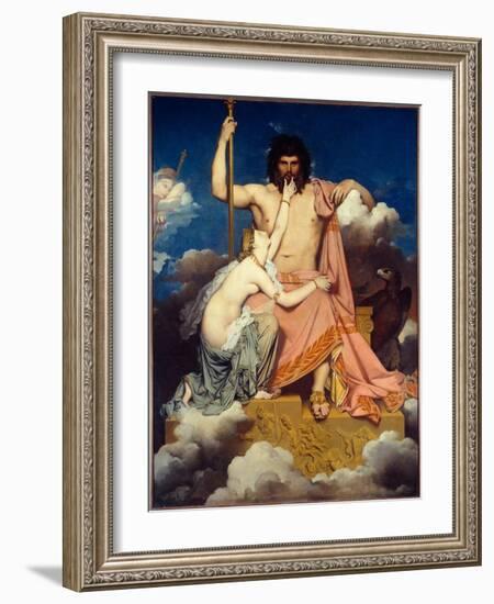 Jupiter and Thetis Painting by Jean Auguste Dominique Ingres (1780-1867) 1811 Sun. 3,2X2,6 M Aix En-Jean Auguste Dominique Ingres-Framed Giclee Print