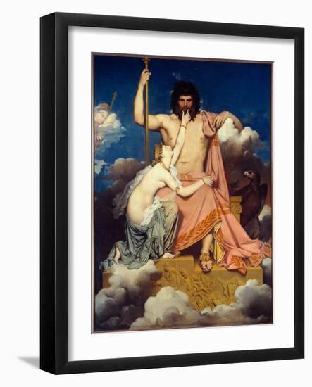 Jupiter and Thetis Painting by Jean Auguste Dominique Ingres (1780-1867) 1811 Sun. 3,2X2,6 M Aix En-Jean Auguste Dominique Ingres-Framed Giclee Print