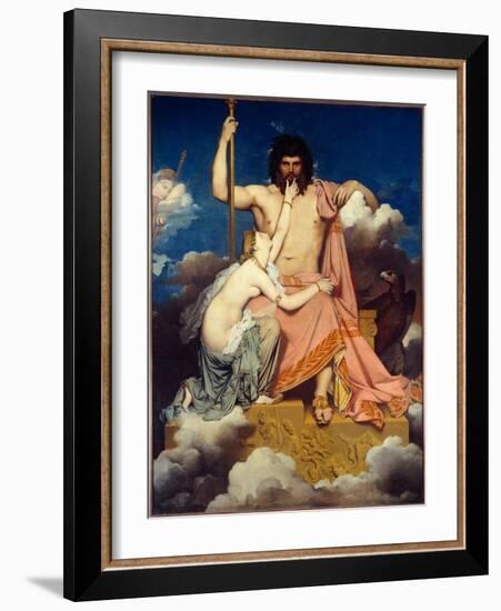 Jupiter and Thetis Painting by Jean Auguste Dominique Ingres (1780-1867) 1811 Sun. 3,2X2,6 M Aix En-Jean Auguste Dominique Ingres-Framed Giclee Print