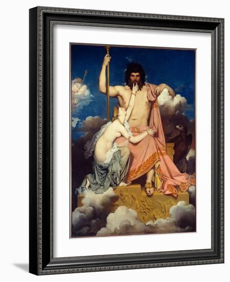 Jupiter and Thetis Painting by Jean Auguste Dominique Ingres (1780-1867) 1811 Sun. 3,2X2,6 M Aix En-Jean Auguste Dominique Ingres-Framed Giclee Print