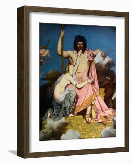 Jupiter and Thetis-Jean-Auguste-Dominique Ingres-Framed Giclee Print