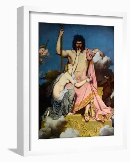 Jupiter and Thetis-Jean-Auguste-Dominique Ingres-Framed Giclee Print