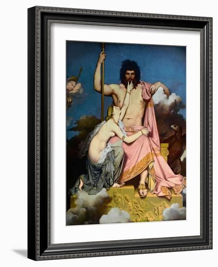 Jupiter and Thetis-Jean-Auguste-Dominique Ingres-Framed Giclee Print