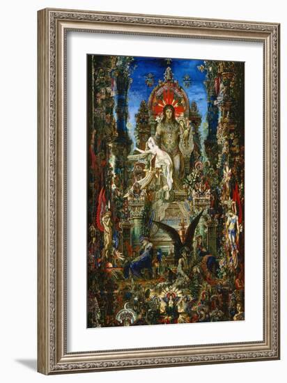 Jupiter Et Semélé (Detail), 1894-1896-Gustave Moreau-Framed Giclee Print