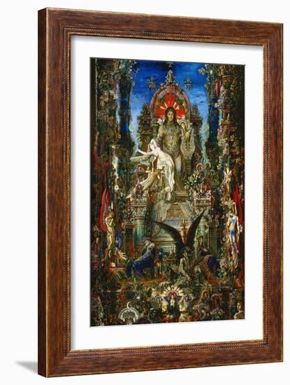 Jupiter Et Semélé (Detail), 1894-1896-Gustave Moreau-Framed Giclee Print