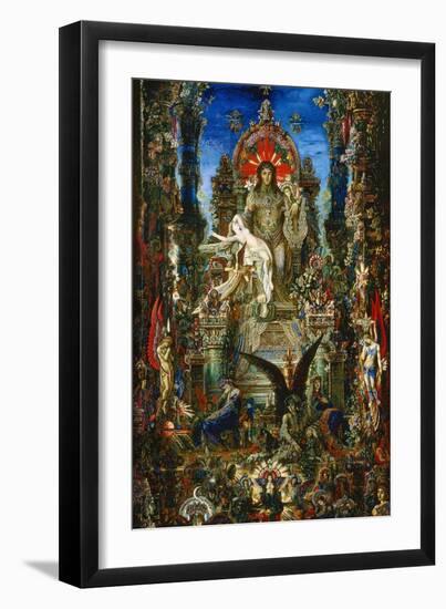 Jupiter Et Semélé (Detail), 1894-1896-Gustave Moreau-Framed Giclee Print