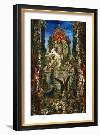 Jupiter Et Semélé (Detail), 1894-1896-Gustave Moreau-Framed Giclee Print