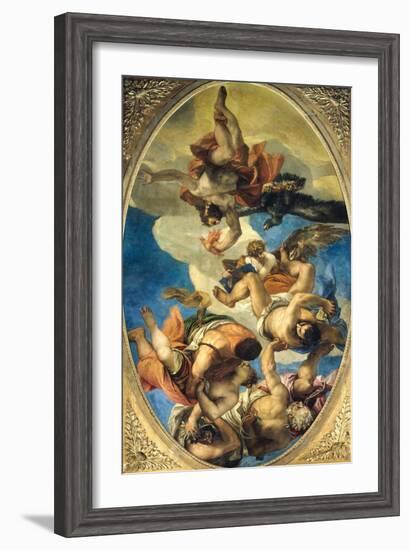 Jupiter Expelling the Vices-Paolo Veronese-Framed Giclee Print