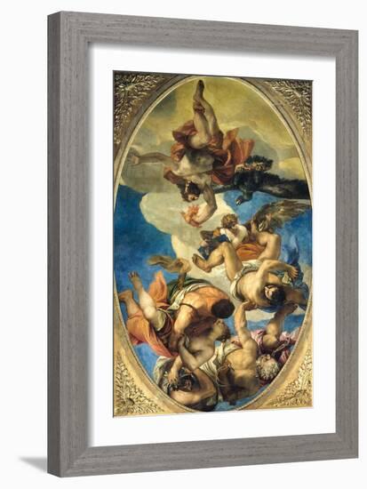 Jupiter Expelling the Vices-Paolo Veronese-Framed Giclee Print